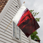 Red Wine Print House Flag