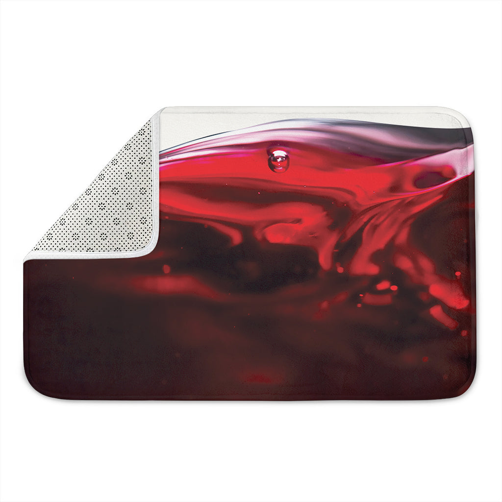 Red Wine Print Indoor Door Mat