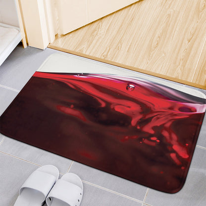 Red Wine Print Indoor Door Mat