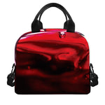 Red Wine Print Insulated Lunch Bag