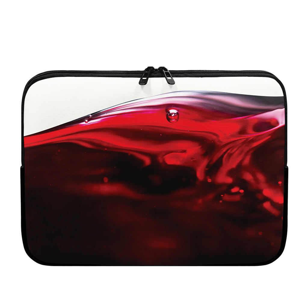Red Wine Print Laptop Sleeve