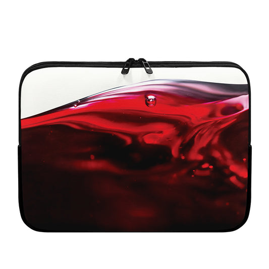 Red Wine Print Laptop Sleeve