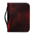 Red Wine Print Leather Bible Cover