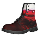 Red Wine Print Backpack