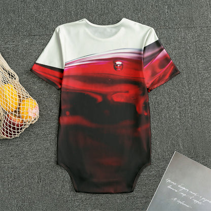 Red Wine Print Men's Bodysuit