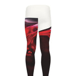 Red Wine Print Men's leggings