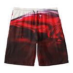 Red Wine Print Men's Swim Trunks
