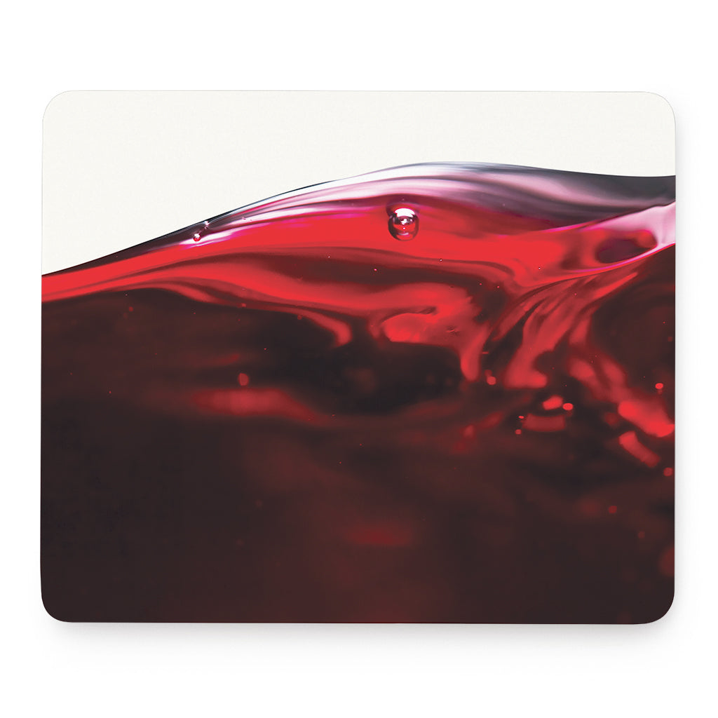 Red Wine Print Mouse Pad