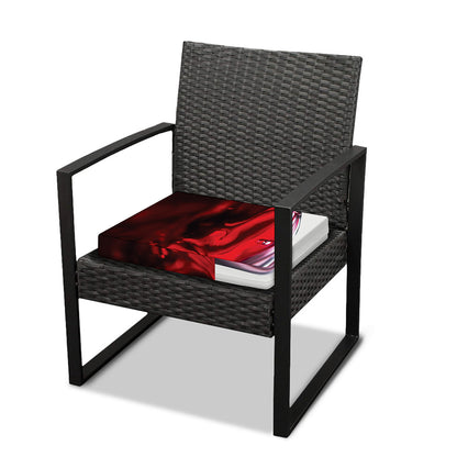 Red Wine Print Outdoor Seat Cushion Cover