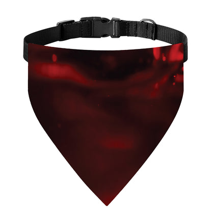 Red Wine Print Over The Collar Dog Bandana