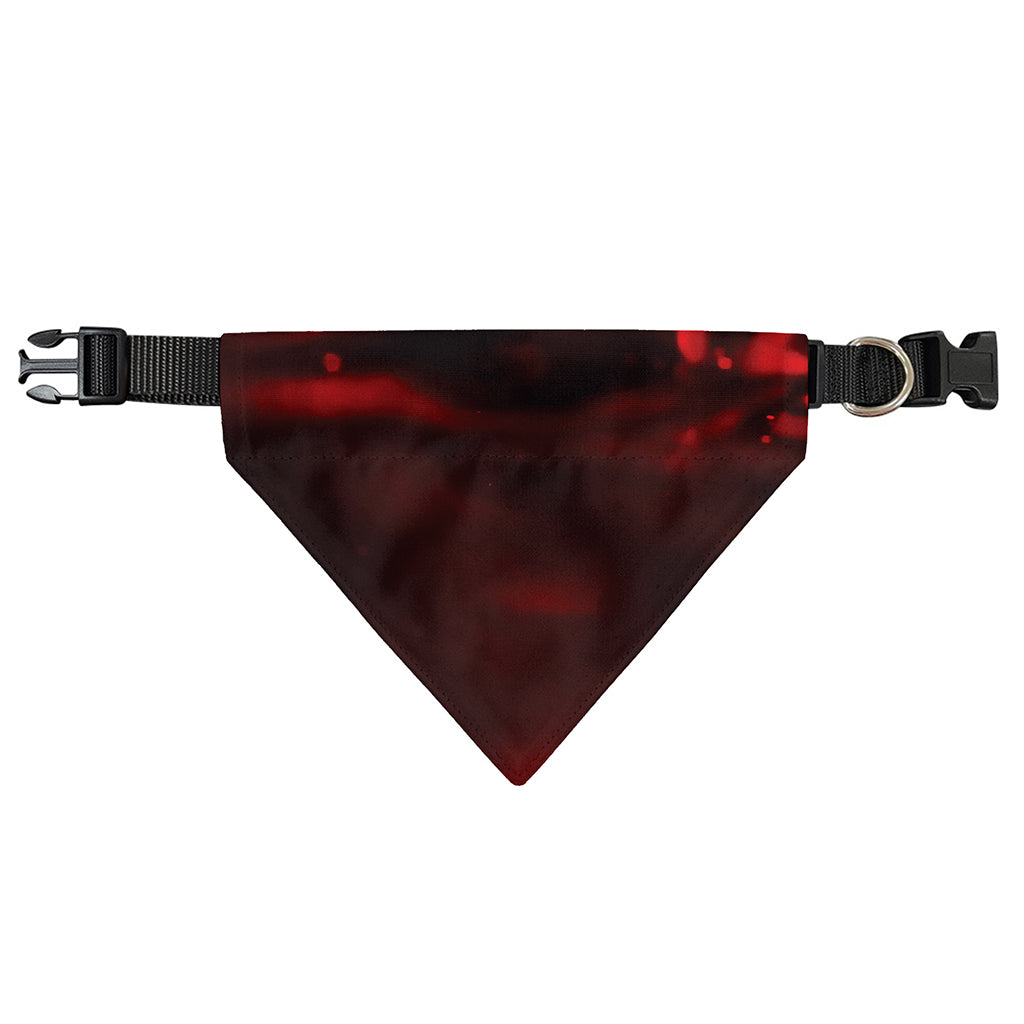 Red Wine Print Over The Collar Dog Bandana