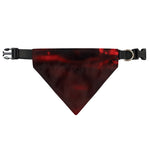 Red Wine Print Over The Collar Dog Bandana