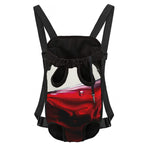 Red Wine Print Pet Carrier Backpack