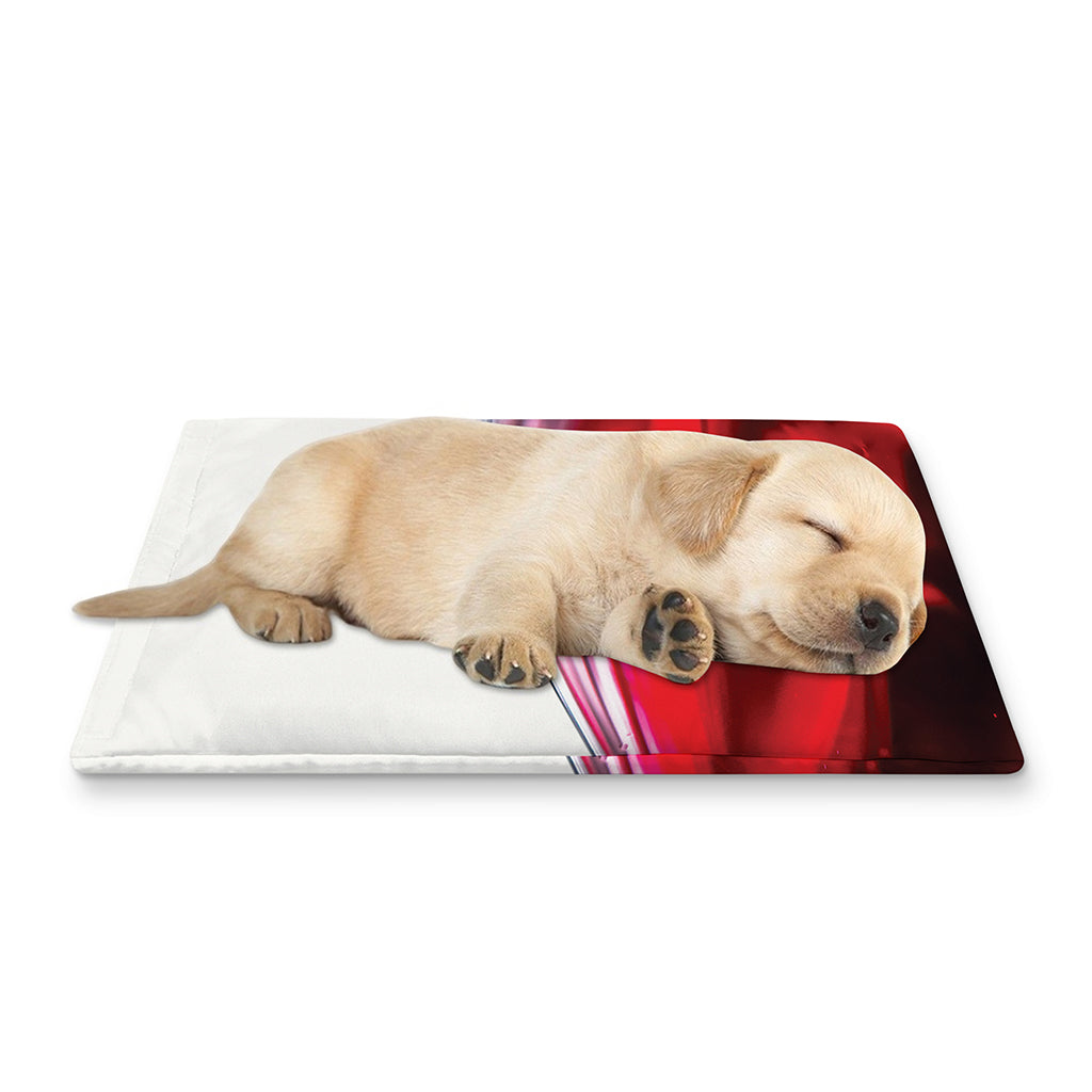 Red Wine Print Pet Cooling Mat Cover