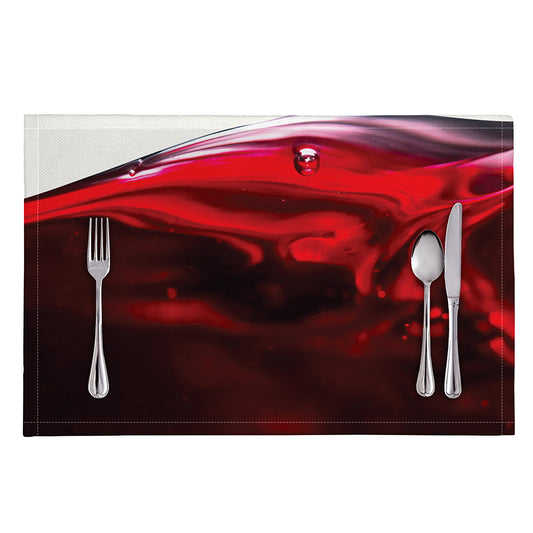 Red Wine Print Placemat