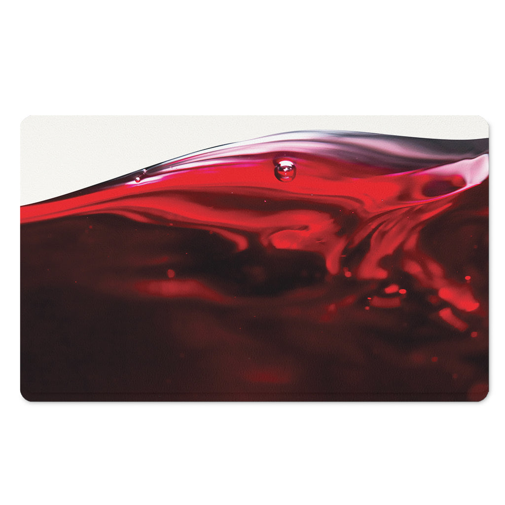 Red Wine Print Polyester Doormat