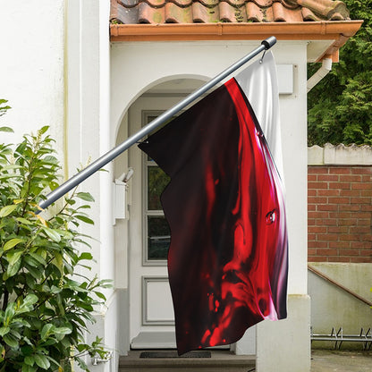 Red Wine Print Polyester Flag