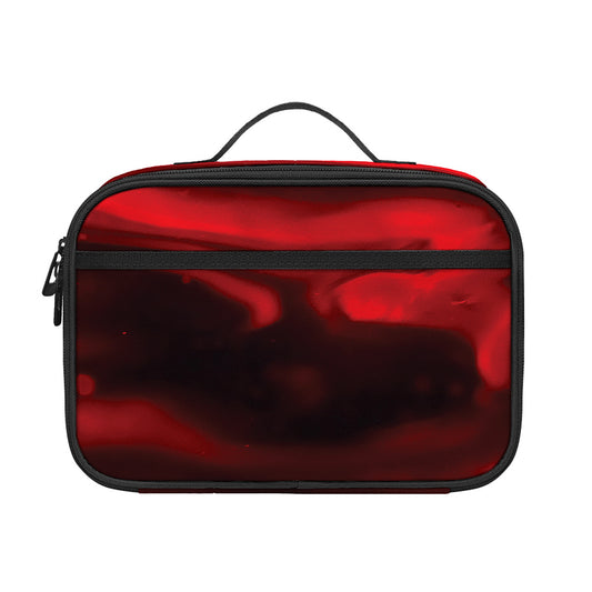 Red Wine Print Portable Lunch Bag