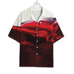 Red Wine Print Rayon Hawaiian Shirt