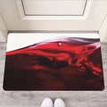 Red Wine Print Rubber Doormat