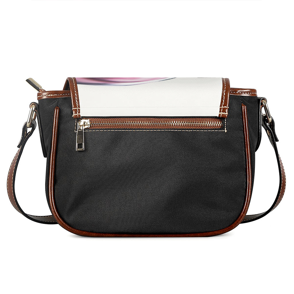 Red Wine Print Saddle Bag
