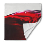 Red Wine Print Silk Bandana