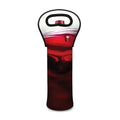 Red Wine Print Single Neoprene Wine Tote