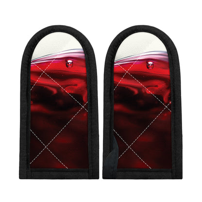 Red Wine Print Skillet Handle Cover