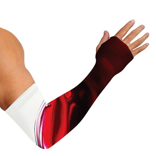 Red Wine Print Sun Protection Arm Sleeves