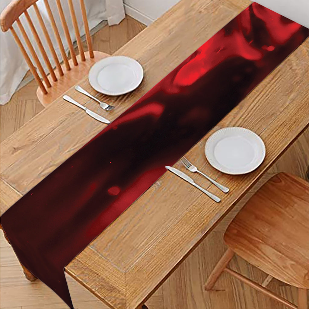 Red Wine Print Table Runner