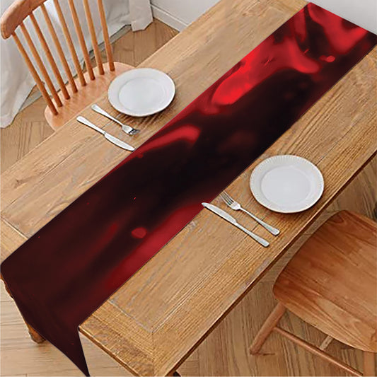 Red Wine Print Table Runner