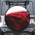 Red Wine Print Tire Cover