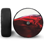 Red Wine Print Tire Cover With Camera Hole