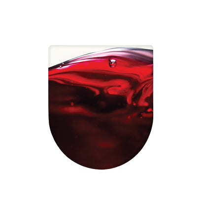 Red Wine Print Toilet Lid Cover