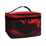 Red Wine Print Travel Makeup Bag