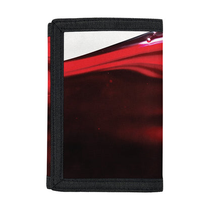 Red Wine Print Trifold Wallet