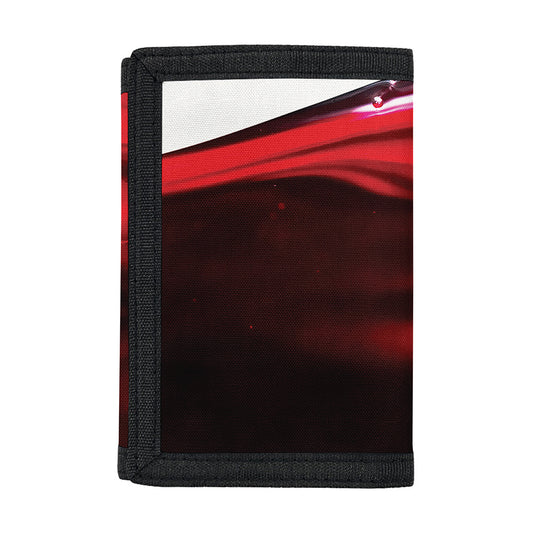 Red Wine Print Trifold Wallet