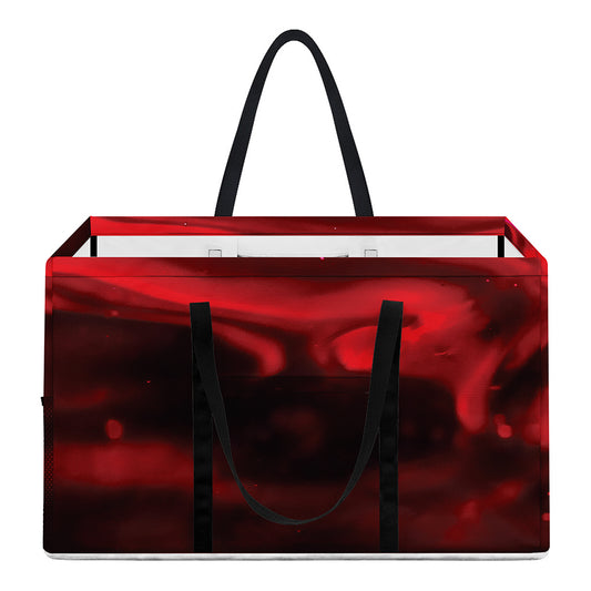 Red Wine Print Utility Tote Bag