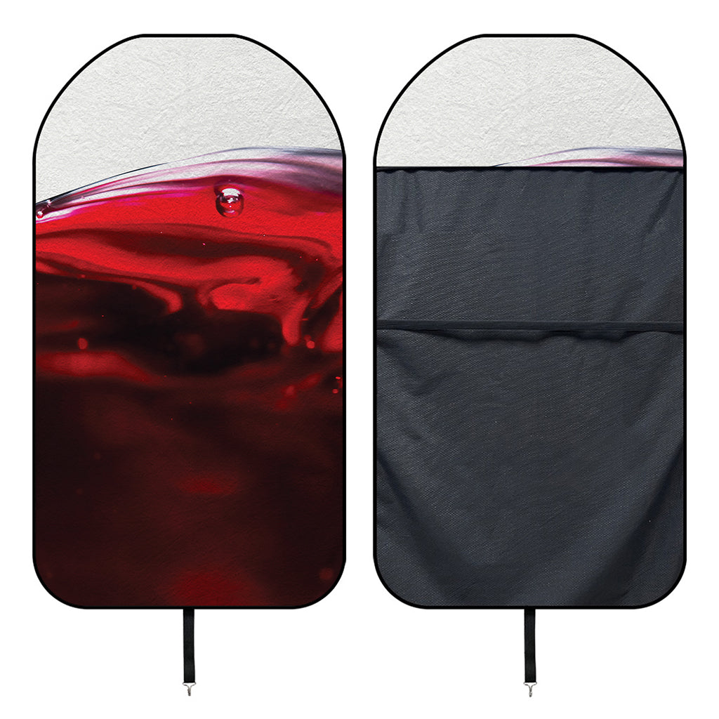 Red Wine Print Waterproof Car Seat Cover