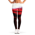 Red Wine Print Women's Leggings