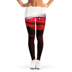 Red Wine Print Women's Leggings