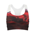 Red Wine Print Women's Sports Bra