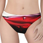 Red Wine Print Women's Thong