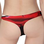 Red Wine Print Women's Thong