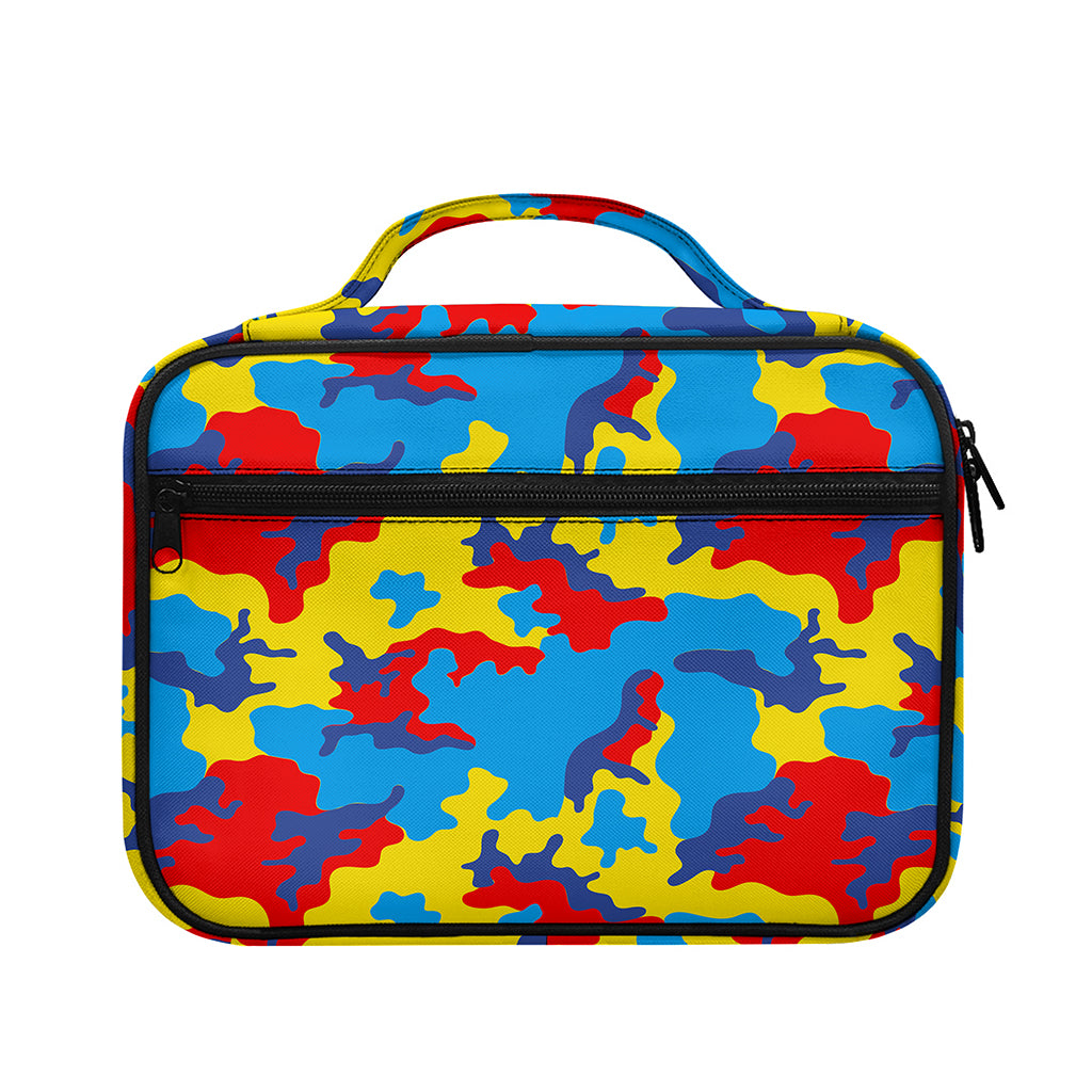 Red Yellow And Blue Camouflage Print Briefcase Bible Bag