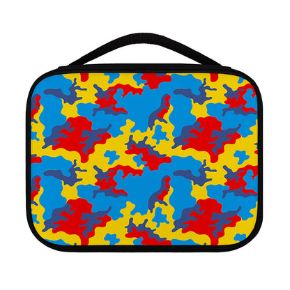 Red Yellow And Blue Camouflage Print Classic Bible Case