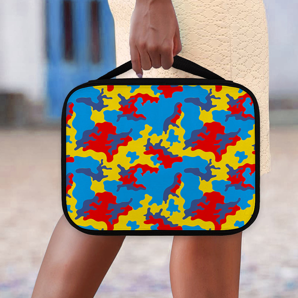 Red Yellow And Blue Camouflage Print Classic Bible Case