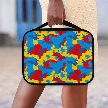 Red Yellow And Blue Camouflage Print Classic Bible Case