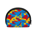 Red Yellow And Blue Camouflage Print Coin Purse