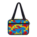 Red Yellow And Blue Camouflage Print Double Strap Bible Bag